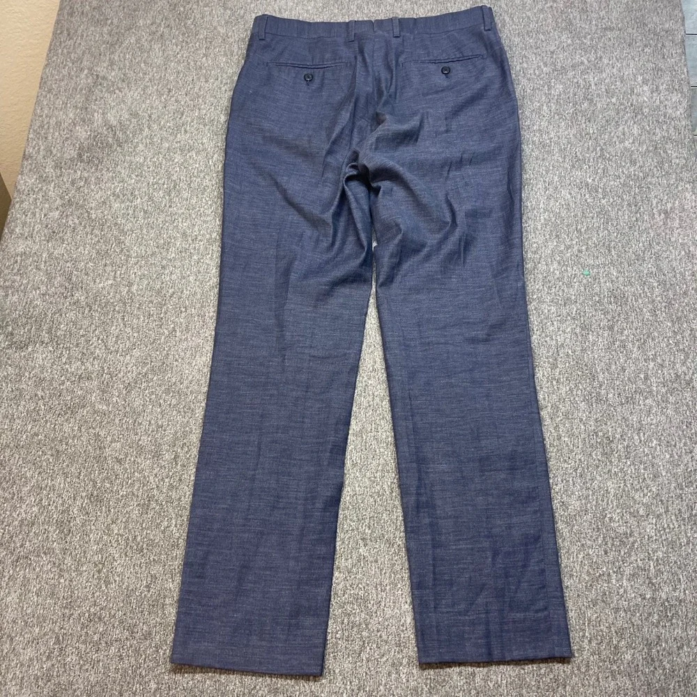 BANANA REPUBLIC Marlane Slim Fit Flat Front Dress Pants Mens 32x32 Wool Blend‎